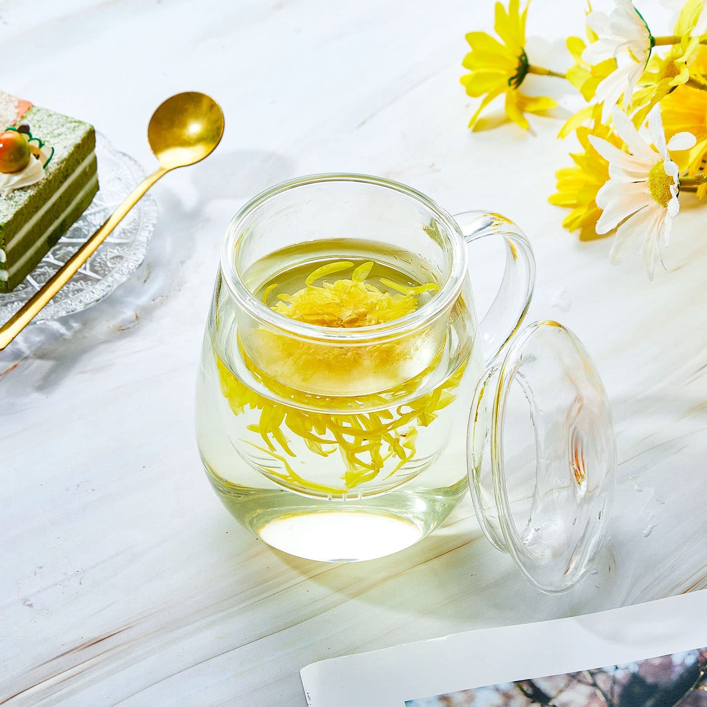 4 Oolong Sampler Pack with Glass Infuser Mug