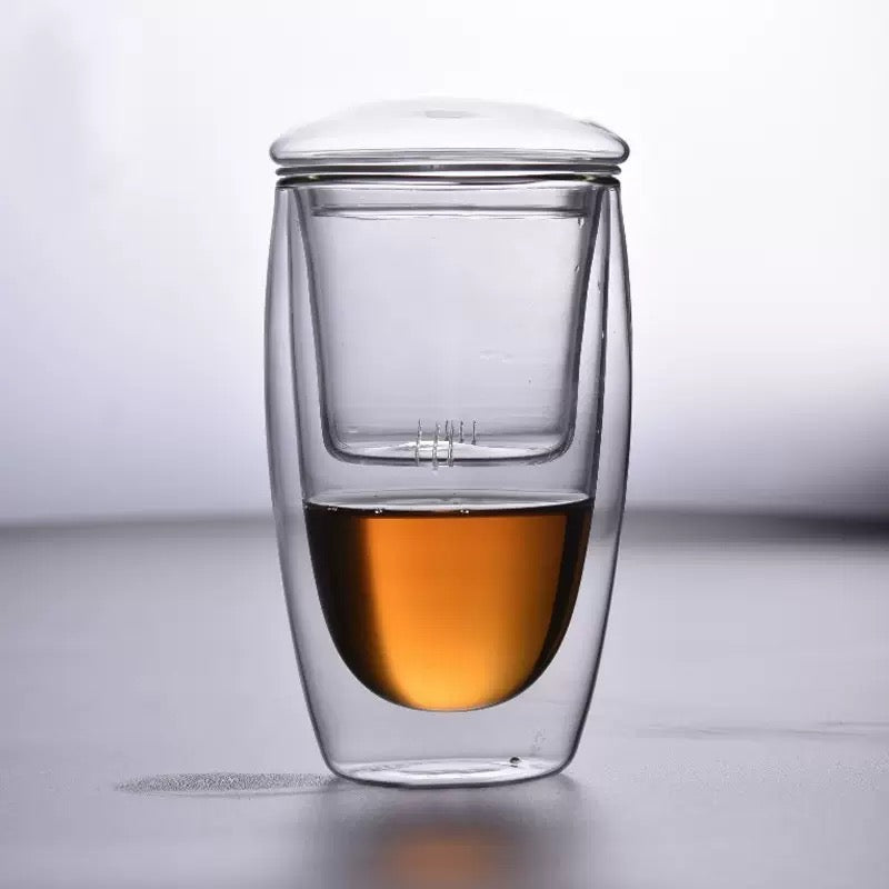 4 Oolong Sampler Pack with Double-Walled Infuser Mug