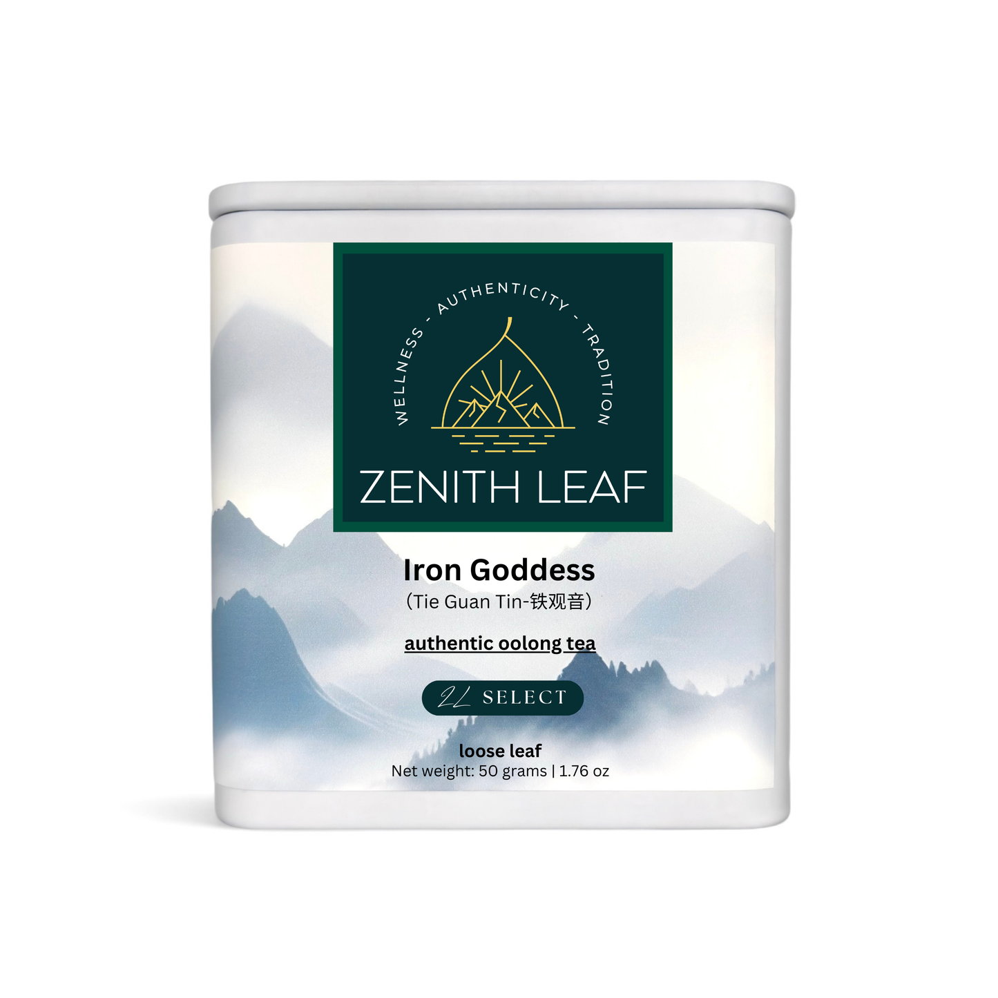 a tin of ZL SELECT iron goddess (tie guan yin) tea