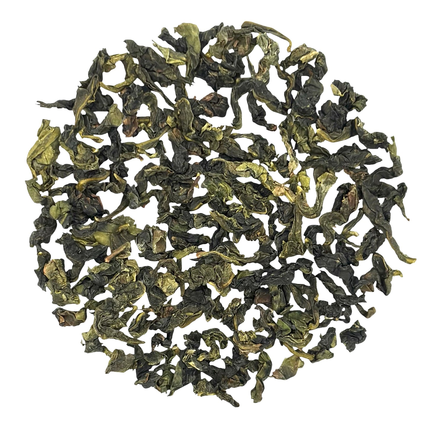 a circle of iron goddess (tie guan yin) tea leaves