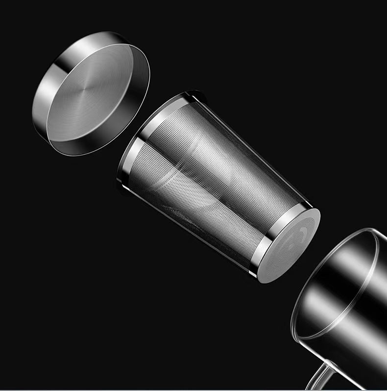 Glass Mug w/Stainless Steel Infuser Set