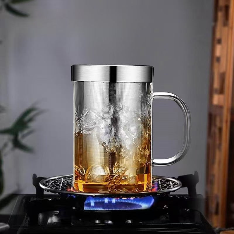 Glass Mug w/Stainless Steel Infuser Set