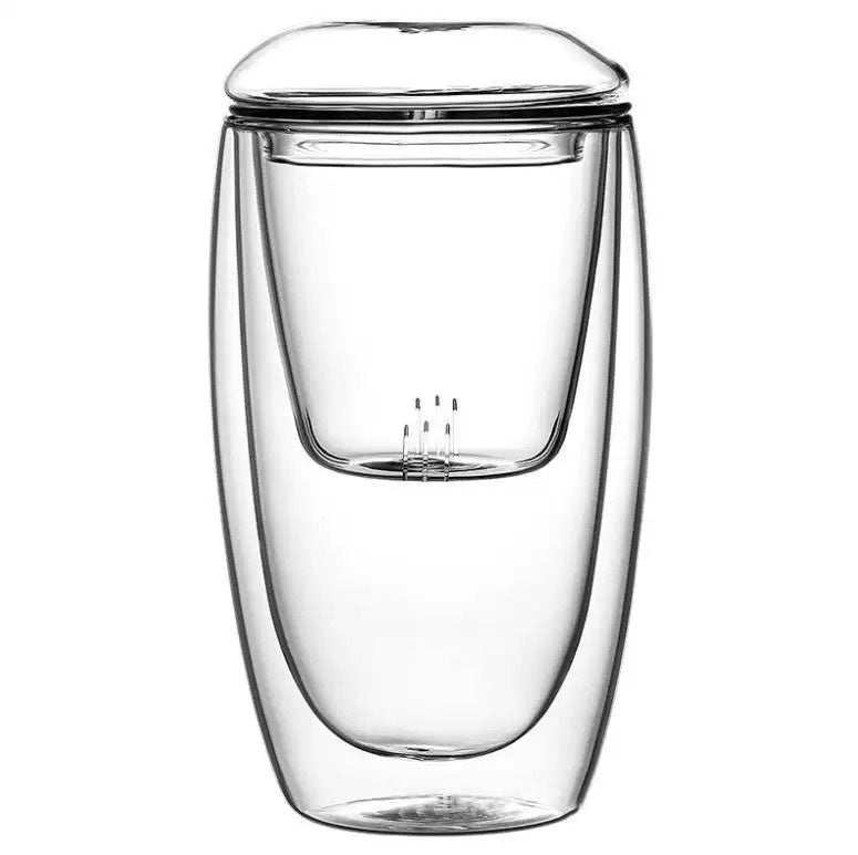 4 Oolong Sampler Pack w / Double-Walled Glass Infuser Set