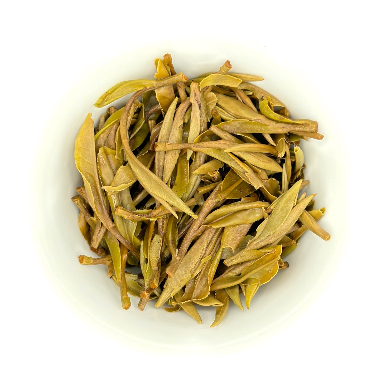 leaves of bai mu dan (white peony) after being infused