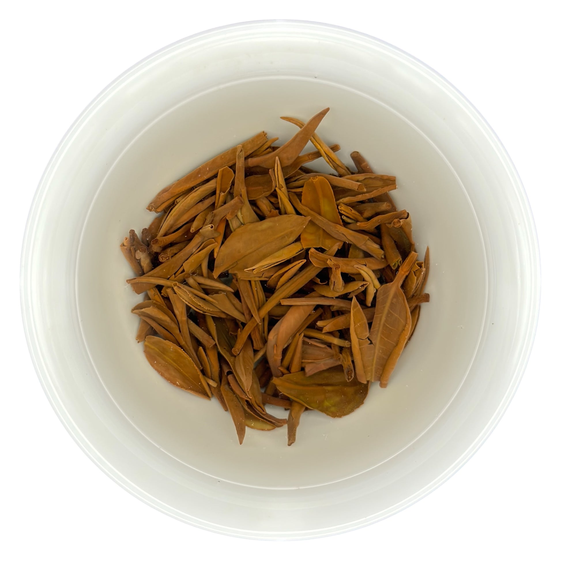 the infused leaves of golden monkey tea