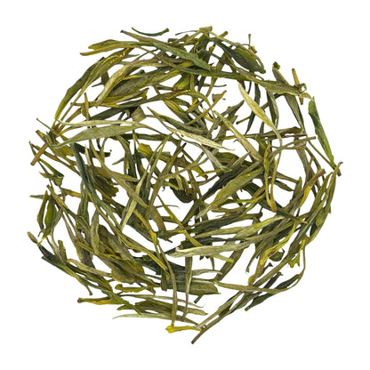 a circle of yellow mountain fur tips tea leaves