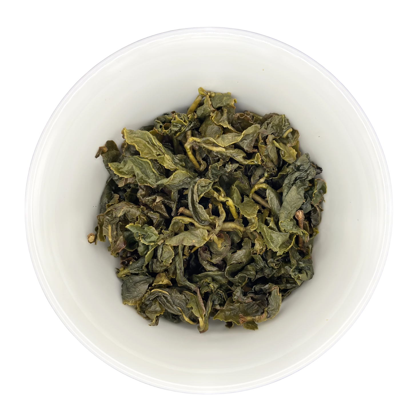 the steeped leaves of milk oolong tea