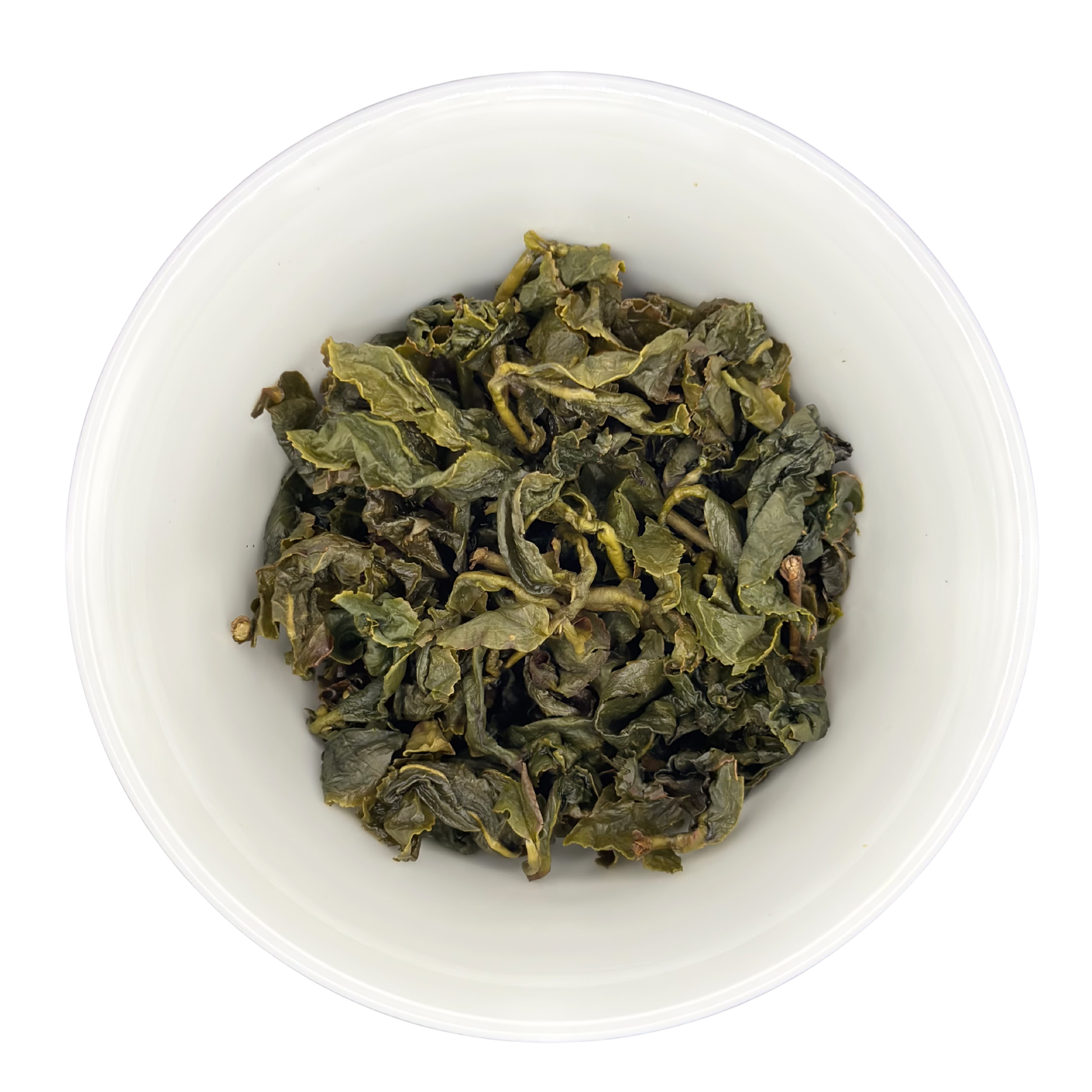 the steeped leaves of milk oolong tea