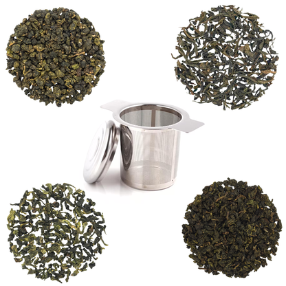 4 Oolong Sampler Pack with Tea Infuser