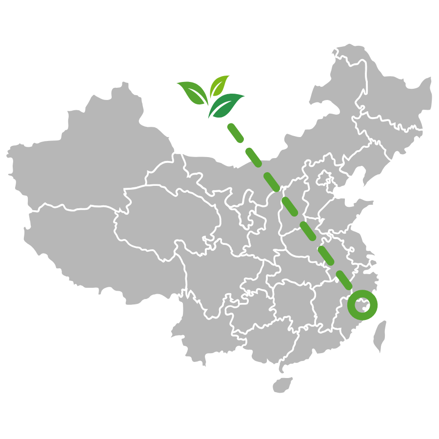 map of where white peony (bai mu dan) tea is from, in Fujian, China